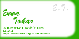 emma tokar business card